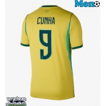 Brazil Matheus Cunha #9 Replica Home Shirt World Cup 2026 Short Sleeve